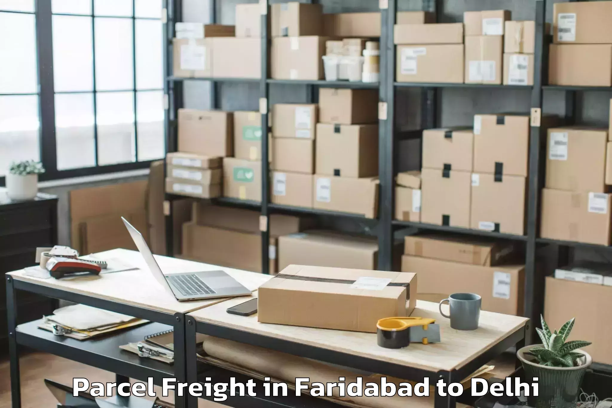 Quality Faridabad to Aggarwal City Mall Pitampura Parcel Freight